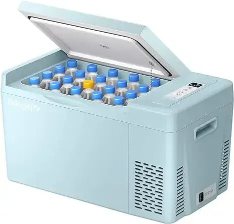 BougeRV 12 Volt Refrigerator 12V Car Fridge 23 Quart Portable Freezer Compressor Cooler 12/24V DC 110~240 Volt AC for Truck Van