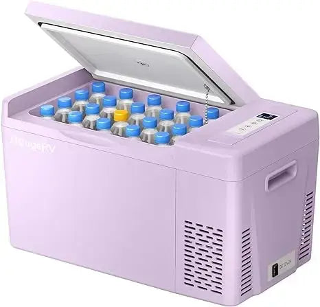 BougeRV 12 Volt Refrigerator 12V Car Fridge 23 Quart Portable Freezer Compressor Cooler 12/24V DC 110~240 Volt AC for Truck Van