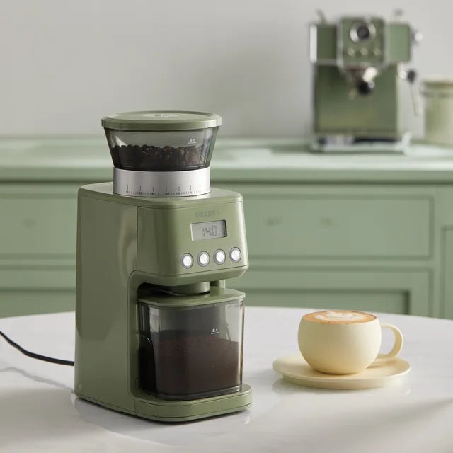 Petrus Electric Coffee Grinder PE3755 220V for Home Kitchen Office Cafe Espresso Grinding Machine Stainless Steel Disc Appliance