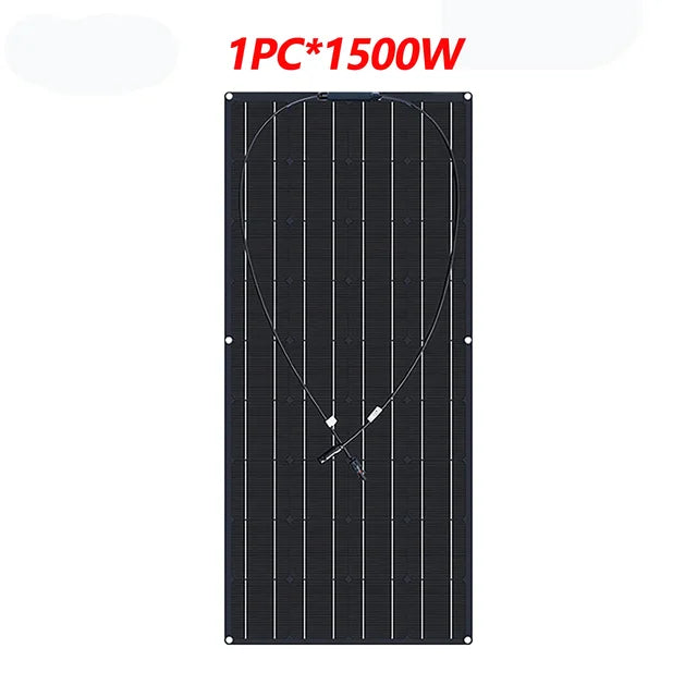 3000W high-power solar panel ETFE solar panel high-efficiency portable charging solar energy set home/camping RV boat battery
