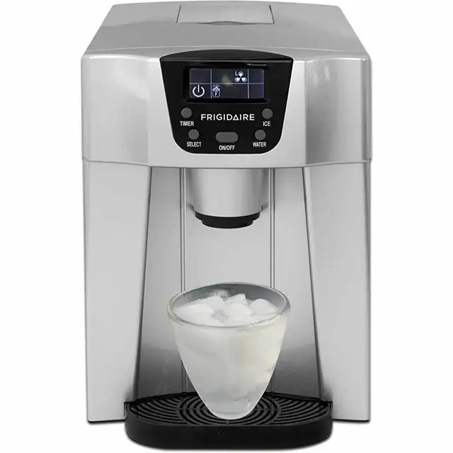 Frigidaire 26 lbs Countertop Ice Maker with 2L Water Dispenser - Silver