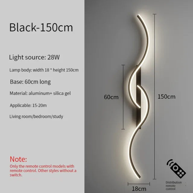Led Bedside Wall Sconce Lamp For Living Room Bedroom Stair Modern Art Interior Wall Lights Light Fixture Night Lamps Home Decor