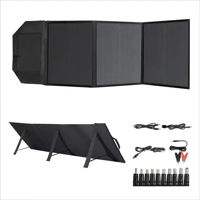 1800W foldable solar panel, high-power portable solar panel, solar mobile power suitable for outdoor activities, camping, RV.