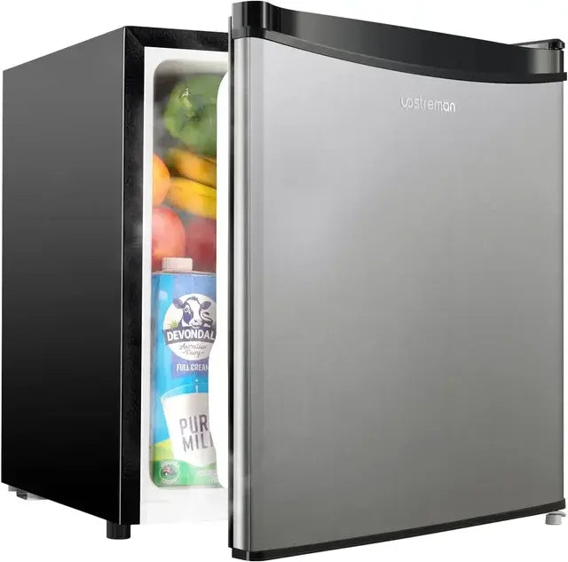 Upstreman 1.7 Cu.ft Mini Fridge with Freezer, Adjustable Thermostat, Energy Saving, Low Noise, Single Door Compact Refrigerator