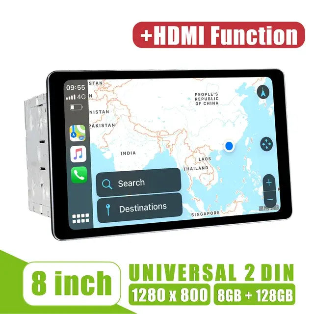 JOYING Newest Car Intelligent System Car Radio Stereo With 8" 8G 128G Double Din Multimedia Video Player Carplay Android Auto