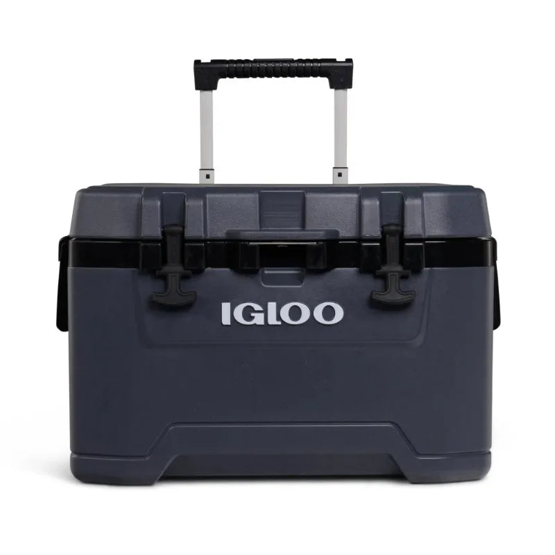 Igloo Overland 52 Qt Ice Chest Cooler with Wheels, Gray