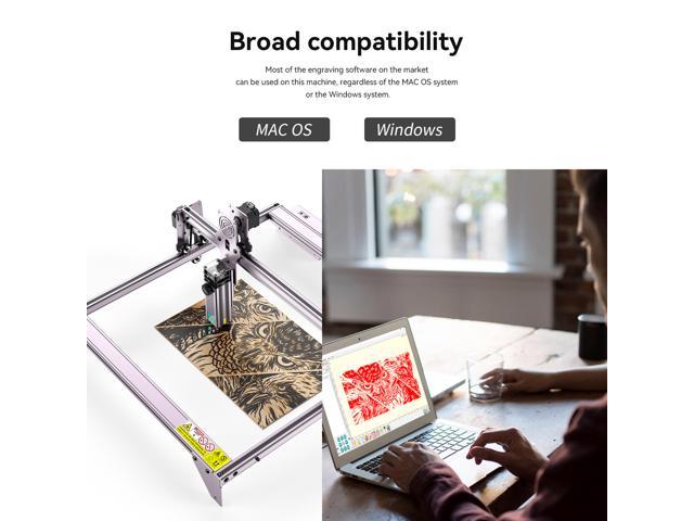 ATOMSTACK A5 Pro Upgrade Laser Engraver 40W CNC Desktop DIY Laser Engraving Cutting Machine with 410x400 Engraving Area Fixed-Focus Ultra-thin Laser for Wood Cutting Metal Plastic,ect Engraving