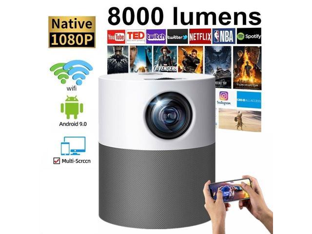4K 1080P WiFi Bluetooth Mini LED Home Theater Projector Cinema Soundbox Speaker