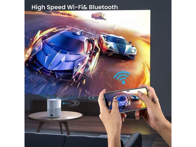 4K 1080P WiFi Bluetooth Mini LED Home Theater Projector Cinema Soundbox Speaker
