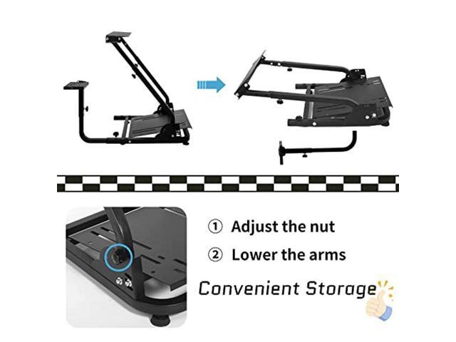 Anman G920 Racing Steering Wheel stand with Shifter Mount for Logitech G25 G27 G29 Thrustmaster T80 T150 TX F430 Adjustable Gaming Wheel Stand Wheel and Pedals NOT Included