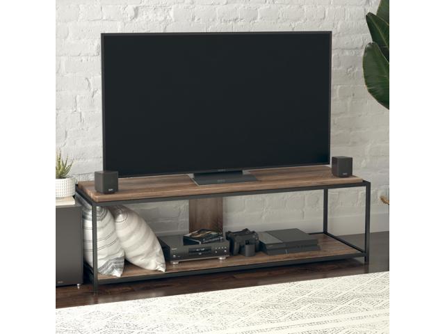Quincy Transitional Tv Stand For Tvs Up To 65", Weathered Oak