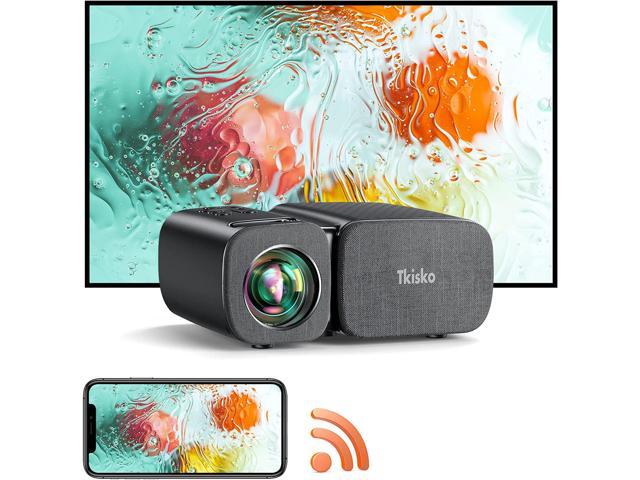 Mini Projector,8000L WiFi Portable Outdoor Projector, HD 1080P 250" Supported, Dust-Proof Small Movie Projector for Home/Outside/Gaming/Camping Phone/Laptops/TV Stick/Roku/Switch