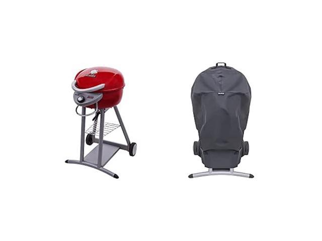 20602109 Patio Bistro Tru-Infrared Electric Grill, Red & Patio Bistro Cover