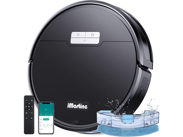 Robot Vacuum and Mop Cleaner APP&Remote Control, Wi-Fi, Compatible with Alexa and Self-Charging, Ideal for Carpet, Hard Floors, Pet Hair Cleaning(2000Pa)