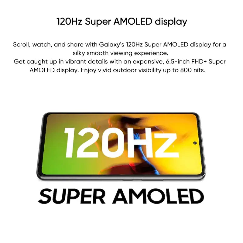 Original Samsung Galaxy A53 5G Smartphone Android Exynos 1280 Octa-core 120Hz Super AMOLED 5000mAh 25W Fast Charge Mobile Phone