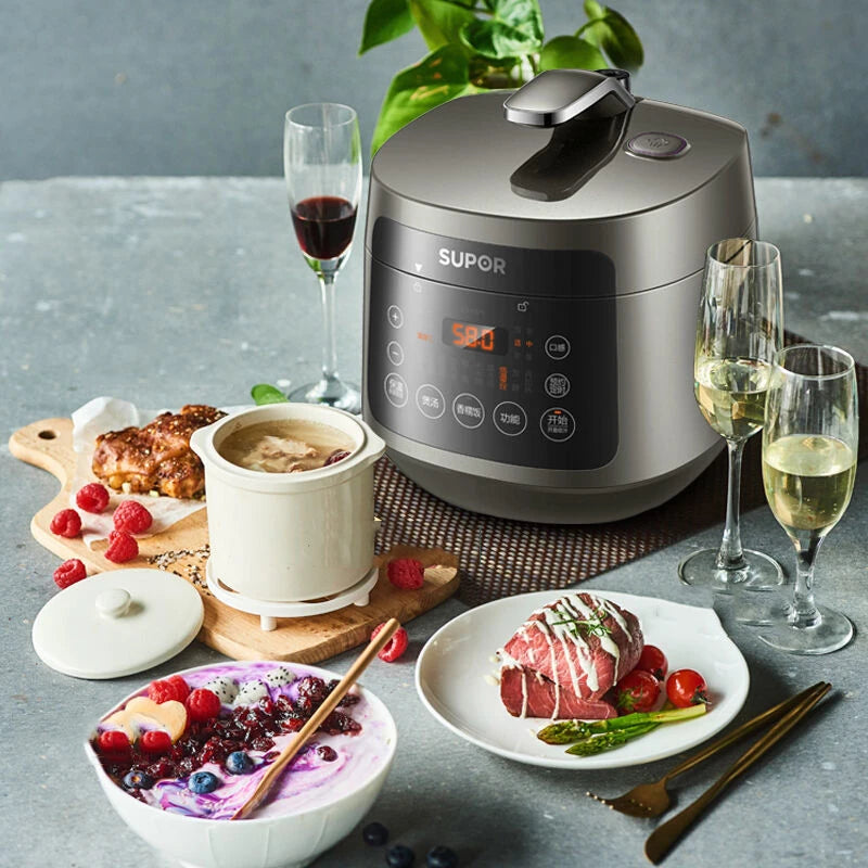 SUPOR Electric Pressure Cooker 3L Double Liner Rice Cooker Multifunctional Portable High Quality Household Kitchen Appliances