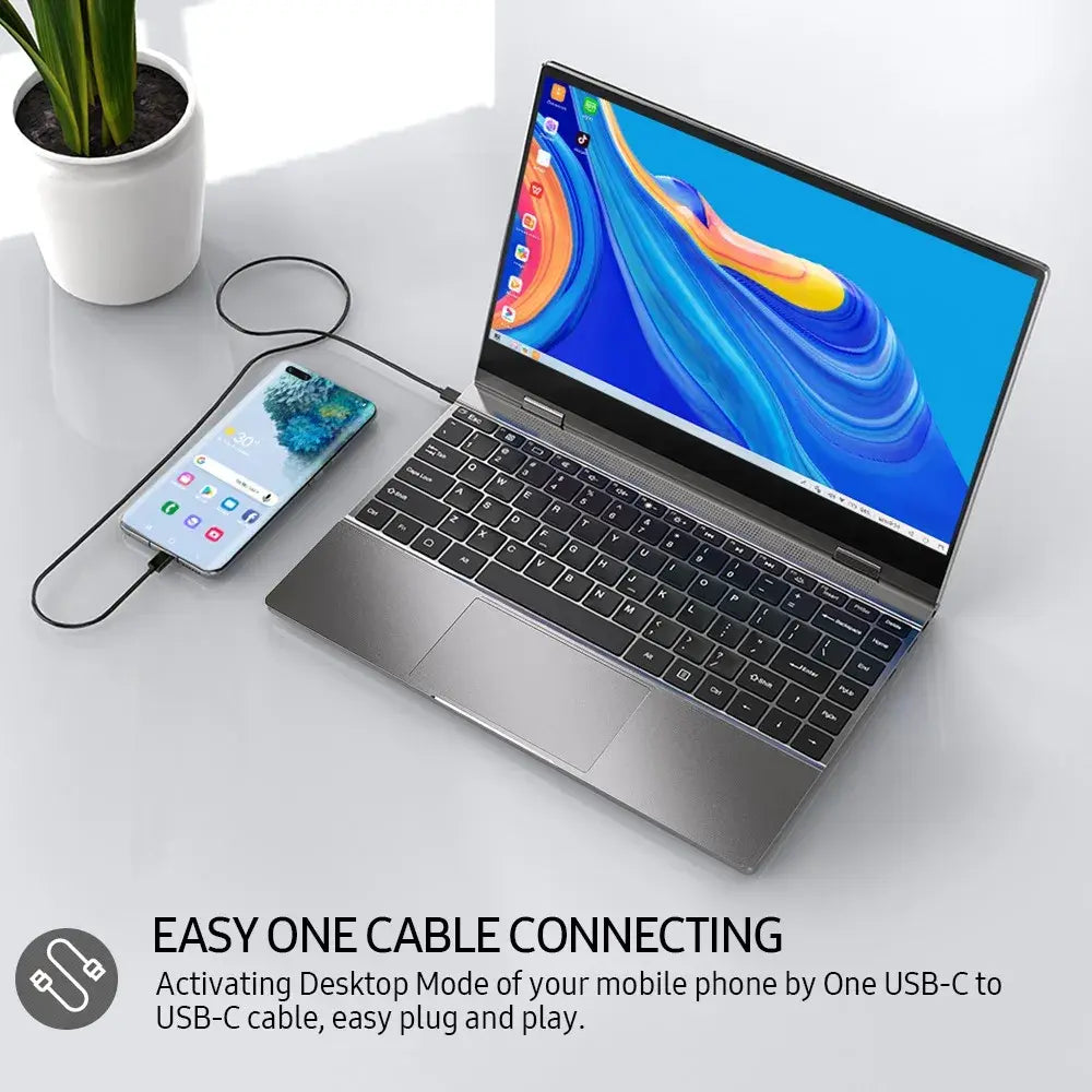 Lap Dock For SAMSUNG Dex, UPERFECT X Portable Monitor 13.3 Battery TouchScreen For Huawei Easy Projection Android 10 Desktop