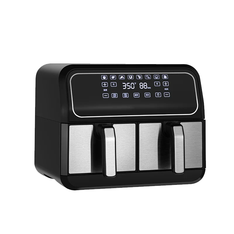 home appliance kitchen bread oven two frying basket large-capacity multi-function 8L automatic oil-free air fryer