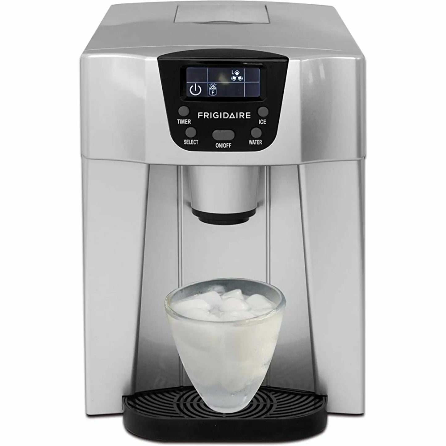 Frigidaire 26 lbs Countertop Ice Maker with 2L Water Dispenser - Silver