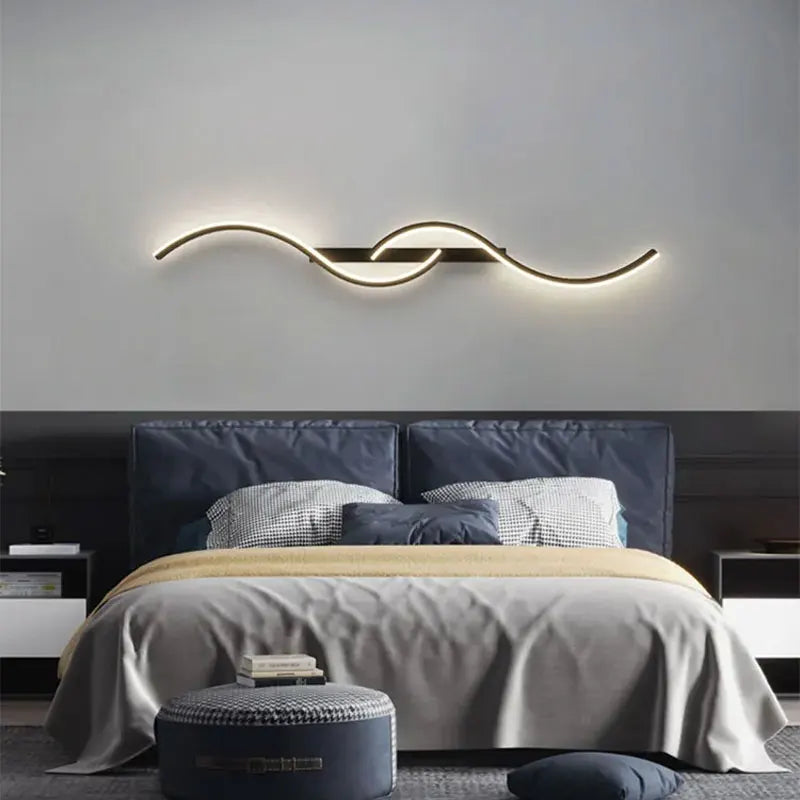 Led Bedside Wall Sconce Lamp For Living Room Bedroom Stair Modern Art Interior Wall Lights Light Fixture Night Lamps Home Decor