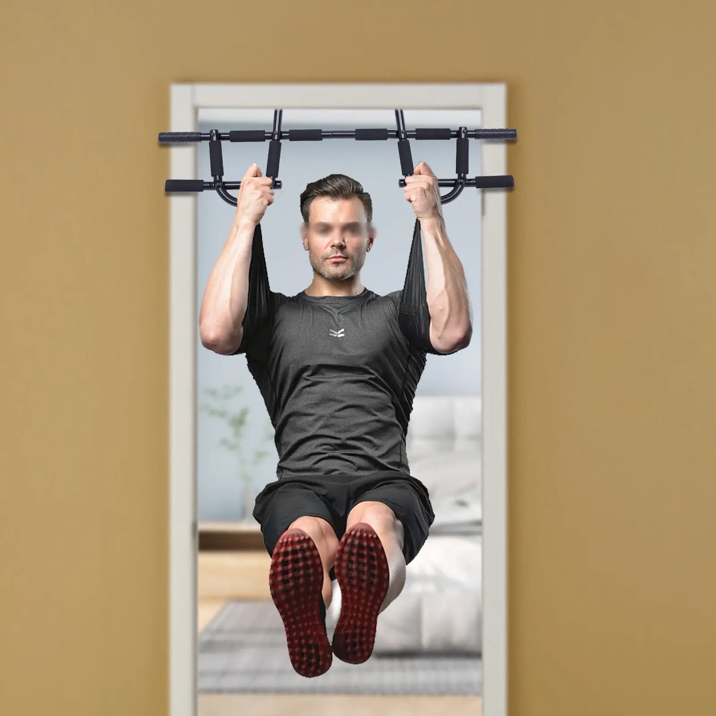 Horizontal Bar for Indoor , Pull Up Bar, Chin Up Bar for Doorway, Home Workout, Gym Chin Up Strength Training, Fitness Equipment