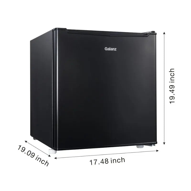1.7 Cu Ft Single Door Mini Fridge GL17BK, Black refrigerators mini fridge