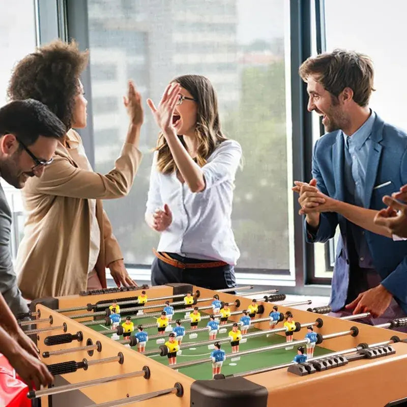 Foosball Table Game 48 inches Soccer Tabletop Standard Size Tabletops with Features Steal Player Rods Bead Style Scoring