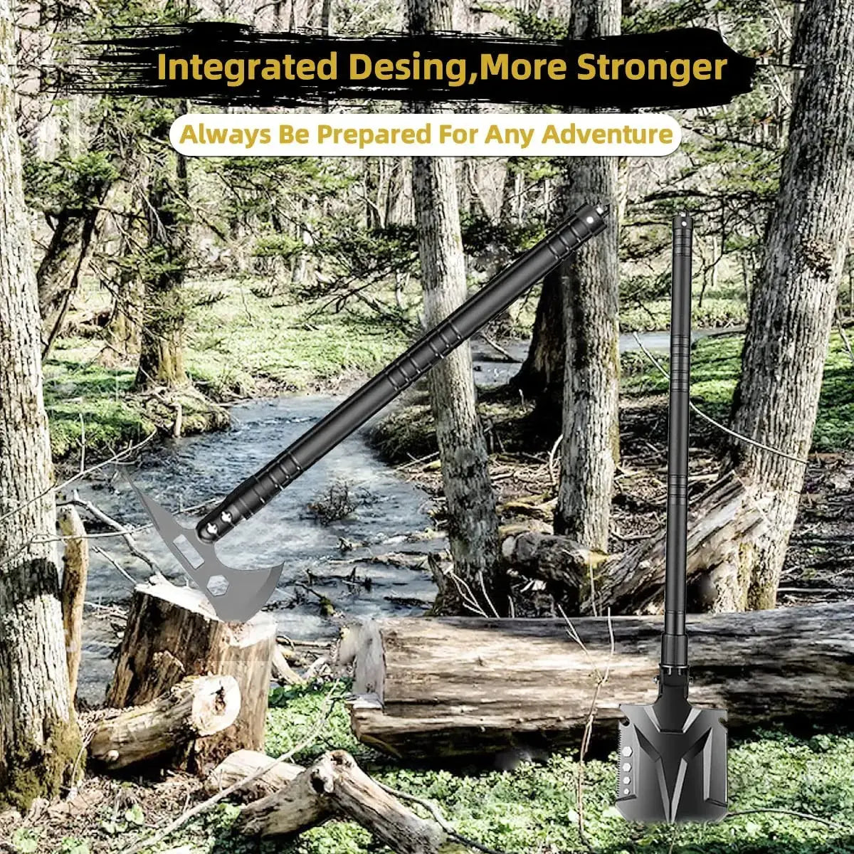 Multifunctional Folding Shovel Outdoor Camping Shovel Tactical Gear Survival Gear and Equipment for Hiking Car Emergency