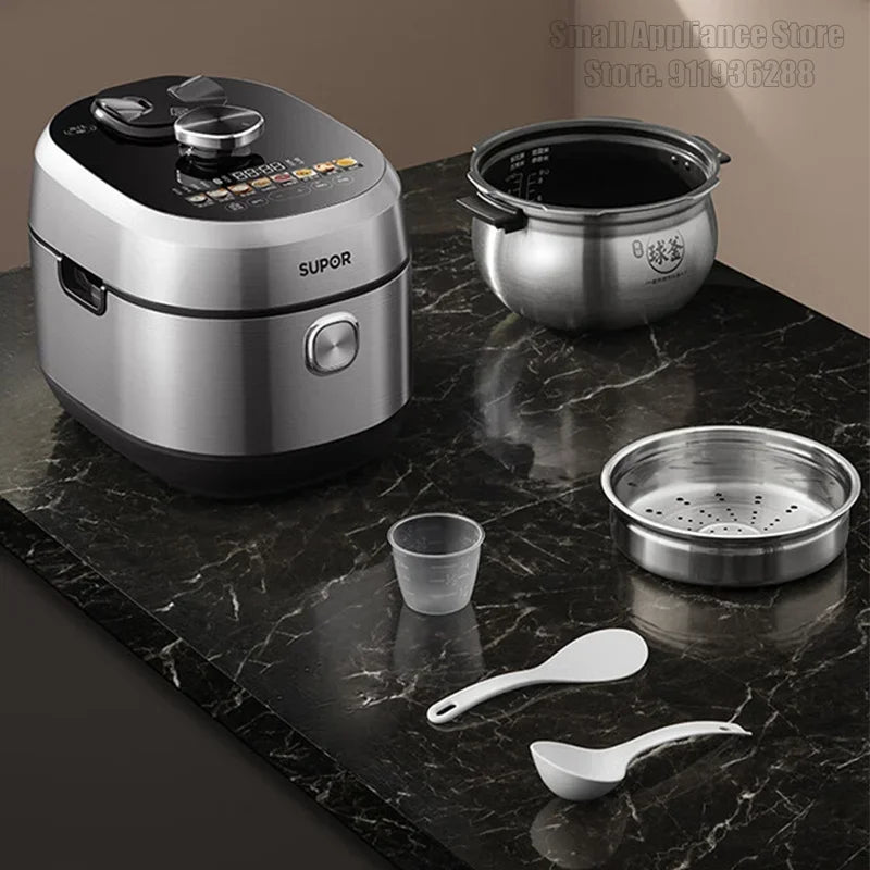 SUPOR IH Electric Pressure Cooker 5L Multi-Function IMD Touch Screen Rice Cooker 112kpa High Pressure Home Kitchen Appliance