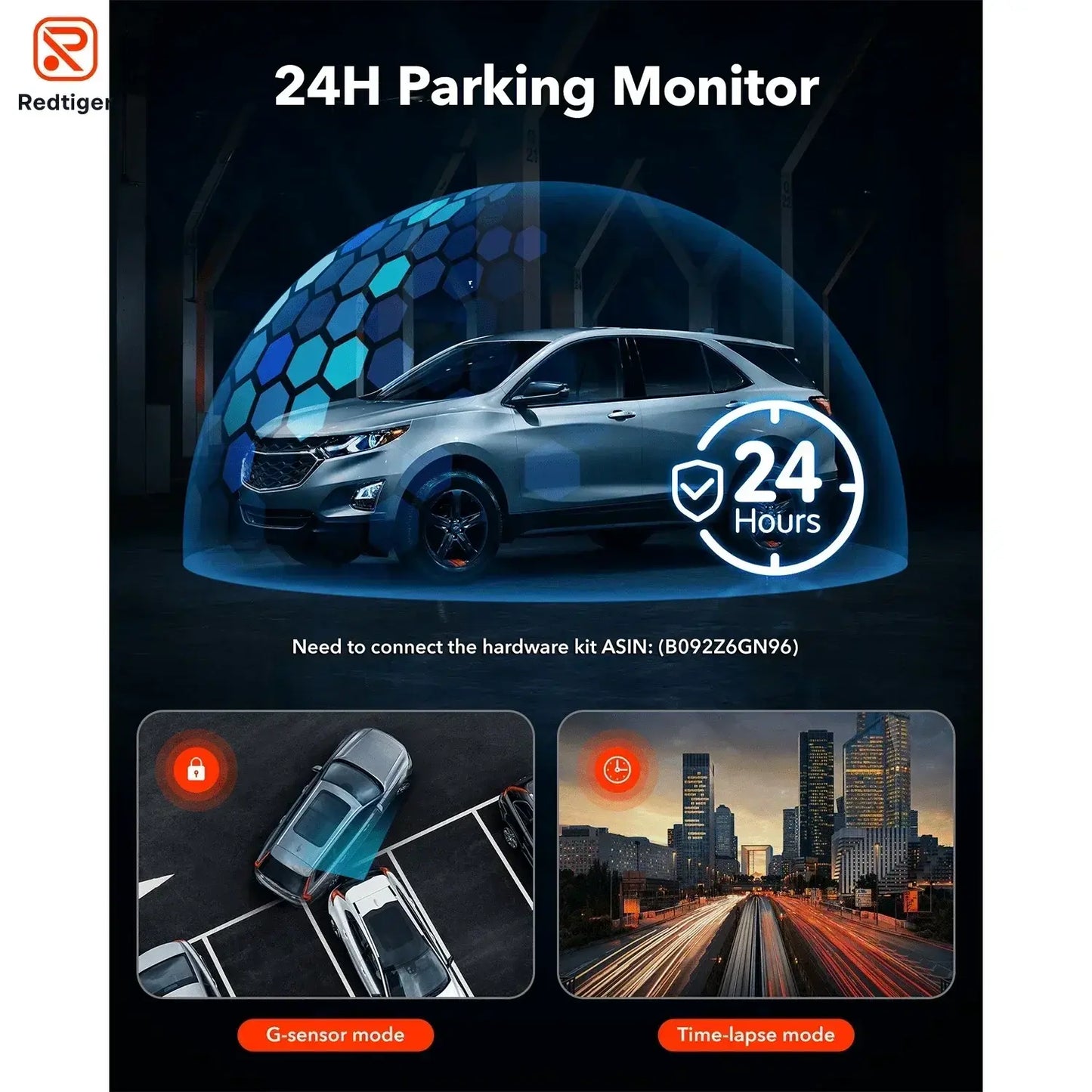 REDITIGER F7NP 4K Dash Cam 1080P HD Car DVR Built-in GPS Android Wifi Auto Drive Vehicle Video Recorder Night Vision