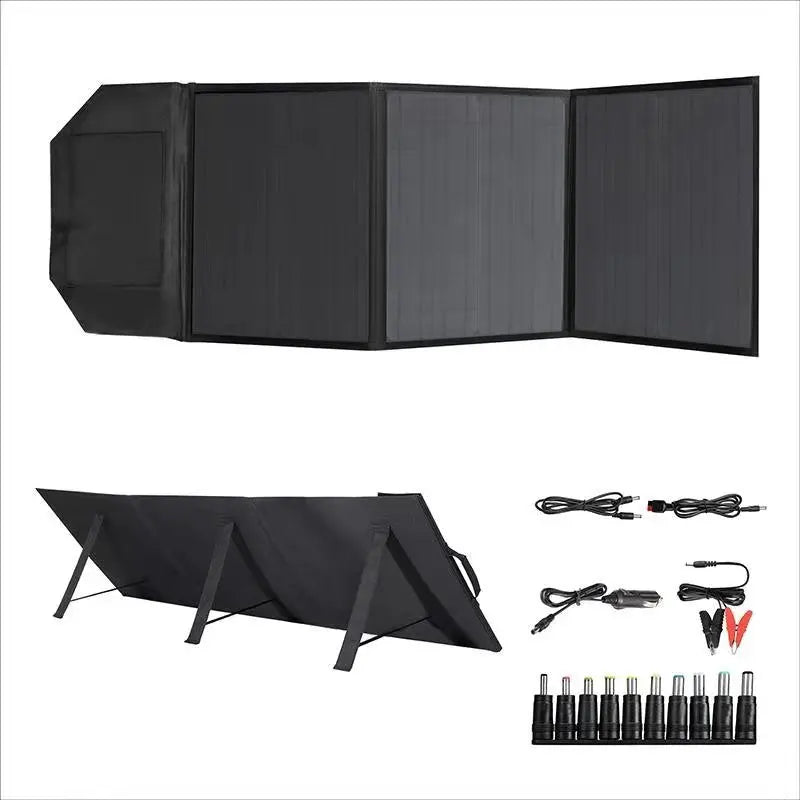 1800W foldable solar panel, high-power portable solar panel, solar mobile power suitable for outdoor activities, camping, RV.