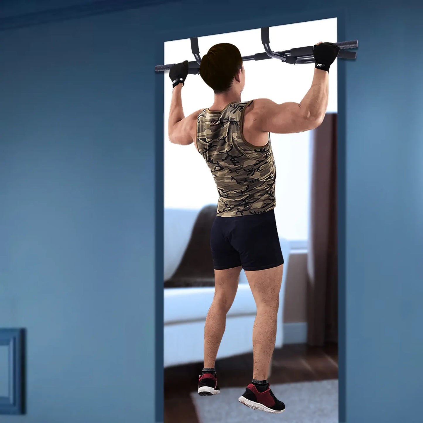 Horizontal Bar for Indoor , Pull Up Bar, Chin Up Bar for Doorway, Home Workout, Gym Chin Up Strength Training, Fitness Equipment