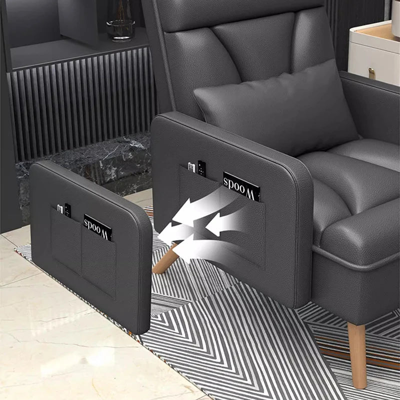 Unique Living Room Recliner Design Minimalist Indoor Armrests Back Rest Luxury Chair Creative Silla Escritorio Nordic Furniture