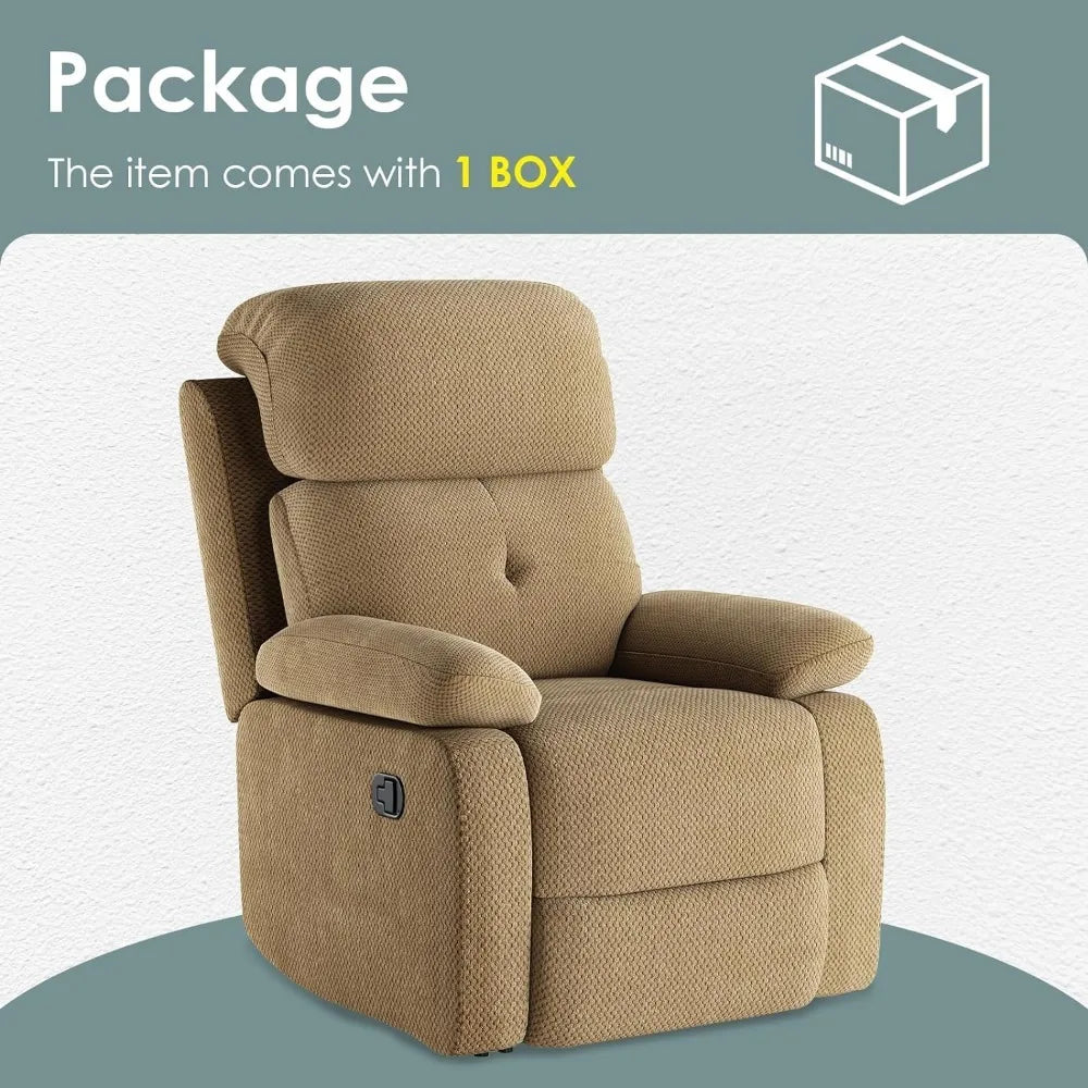 Media Console Chaise Lounge Chair TV Stand Rocking Chair Recliner Entertainment Cabinet With Doors and Cubby Storage Home Sofa