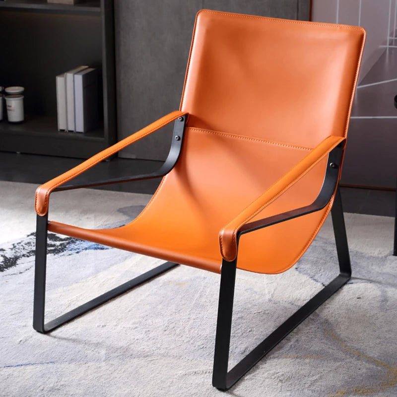 Living Room Luxury Chair Office Back Rest Design Modern Hotel Lounge Chair Indoor Italian Mueble Metalico Designer Furniture