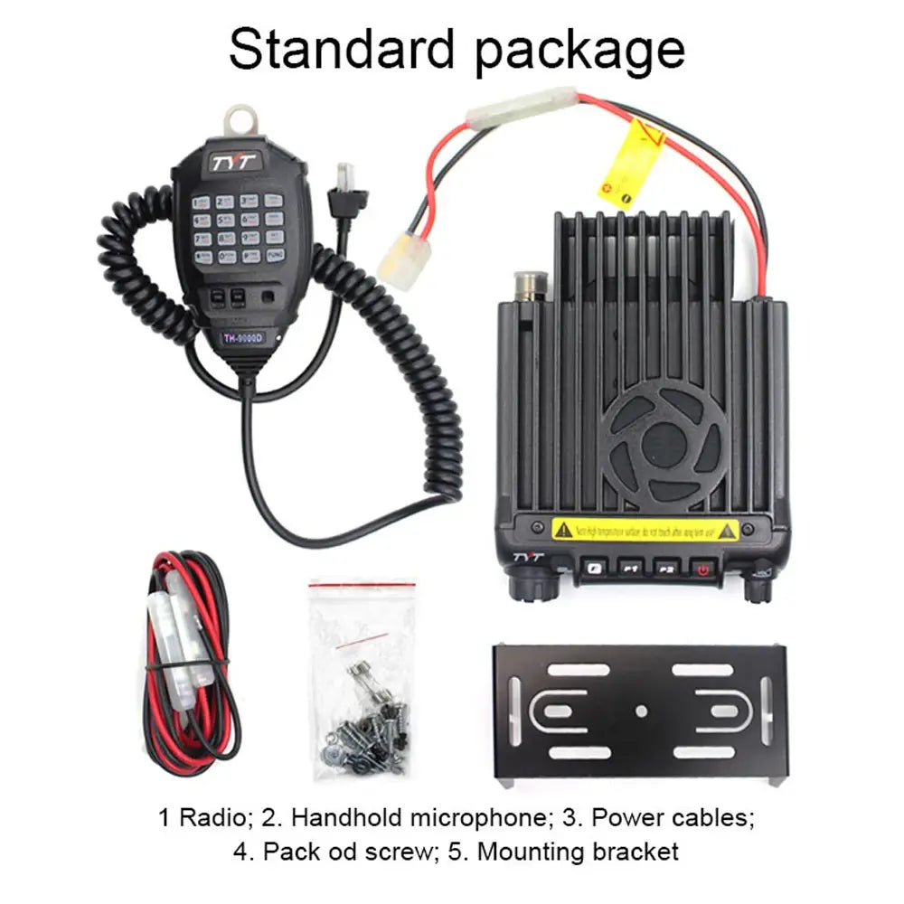 TYT TH-9000D plus 220-260MHz Vehicle Two Way Radio 60Watts Output Power Transceiver TH9000D Walkie Talkie Long Range
