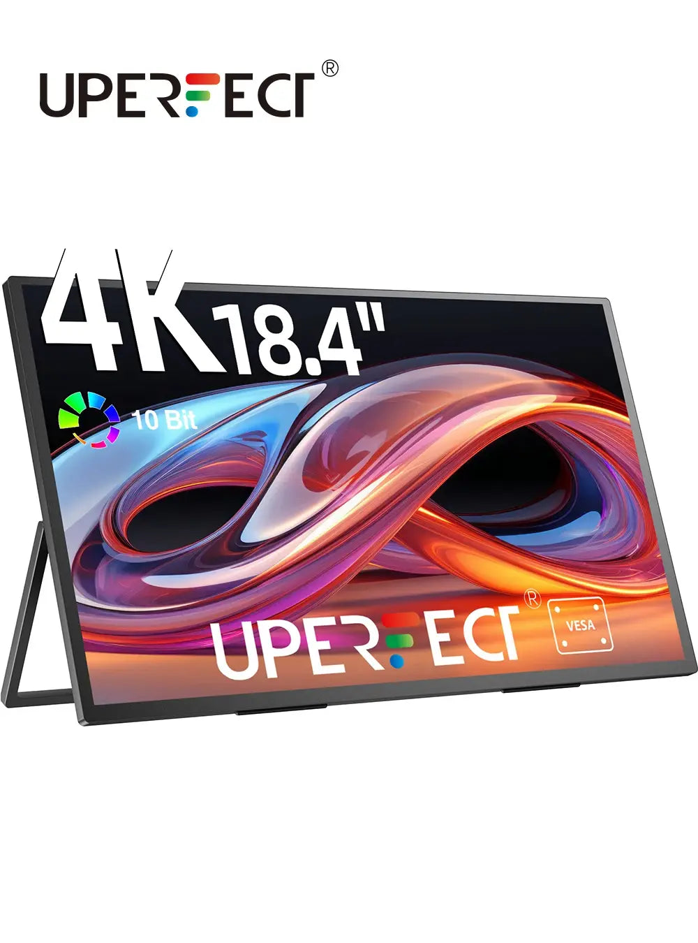 UPERFECT UXbox T118 4K 18 Inch Large Portable Gaming Monitor 3840*2160 100% sRGB IPS HDR HDMI Display for Laptop Computer Phone