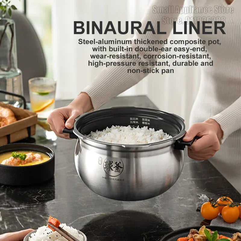 SUPOR IH Electric Pressure Cooker 5L Multi-Function IMD Touch Screen Rice Cooker 112kpa High Pressure Home Kitchen Appliance