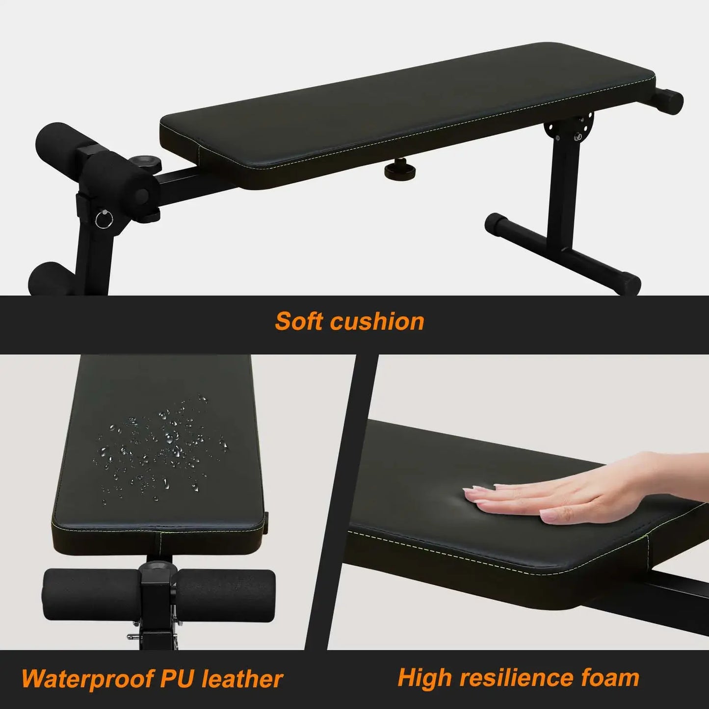 Power Tower Dip Station with Bench Pull Up Bar Stand Adjustable Height Heavy Duty Multi-Function Fitness Training Equipment for