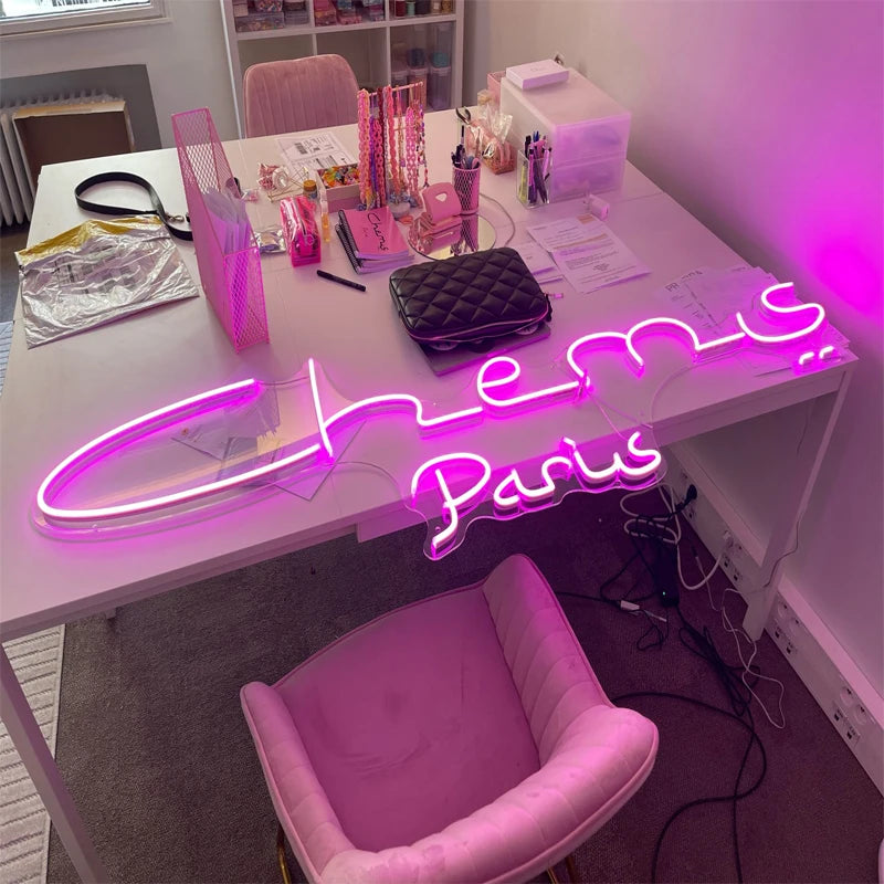 Private Custom Neon Led Sign Personalised Neon Light DIY Wedding Party Birthday Store Business Name Design Japanese Anime