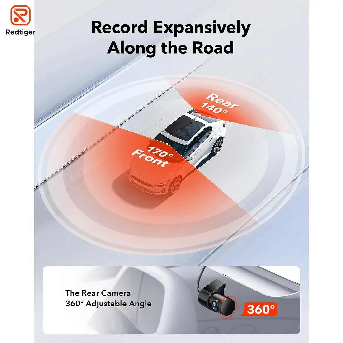 REDITIGER F7NP 4K Dash Cam 1080P HD Car DVR Built-in GPS Android Wifi Auto Drive Vehicle Video Recorder Night Vision