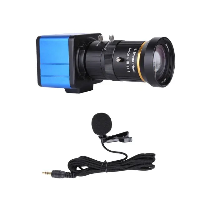 1080P HD Camera Computer Camera Webcam 2 Megapixels 10X Optical Zoom 80 Degree Angle Manual Focus Auto Exposure Video Webcam