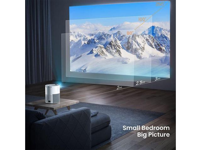 4K 1080P WiFi Bluetooth Mini LED Home Theater Projector Cinema Soundbox Speaker