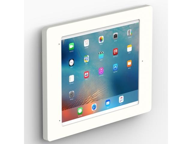 VidaMount White Home Button Covered Enclosure and Fixed VESA Slim Wall Mount [Bundle] compatible with iPad Pro 12.9" (1st/2nd Gen)