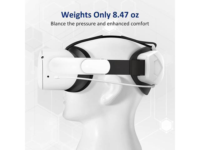 Xforten Elite Head Strap for Oculus Quest 2, with 5000 mAh Battery Pack, Adjustable Head Strap for Enhanced Support and Comfort in VR Accessories
