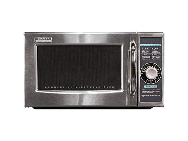 SHARP R21LCFS Stainless Steel Commercial Professional Microwave Oven 0.95 cu ft