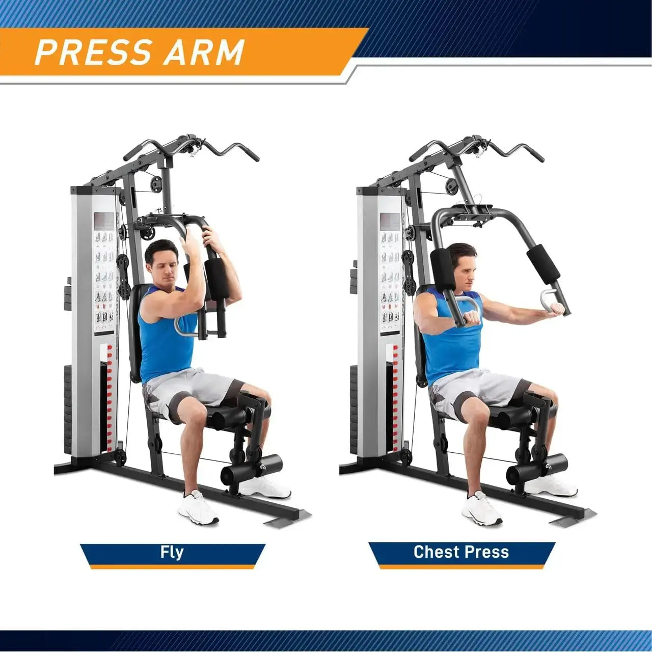 Marcy Multifunction Steel Home Gym 150lb Weight Stack Machine fitness equipment  gym