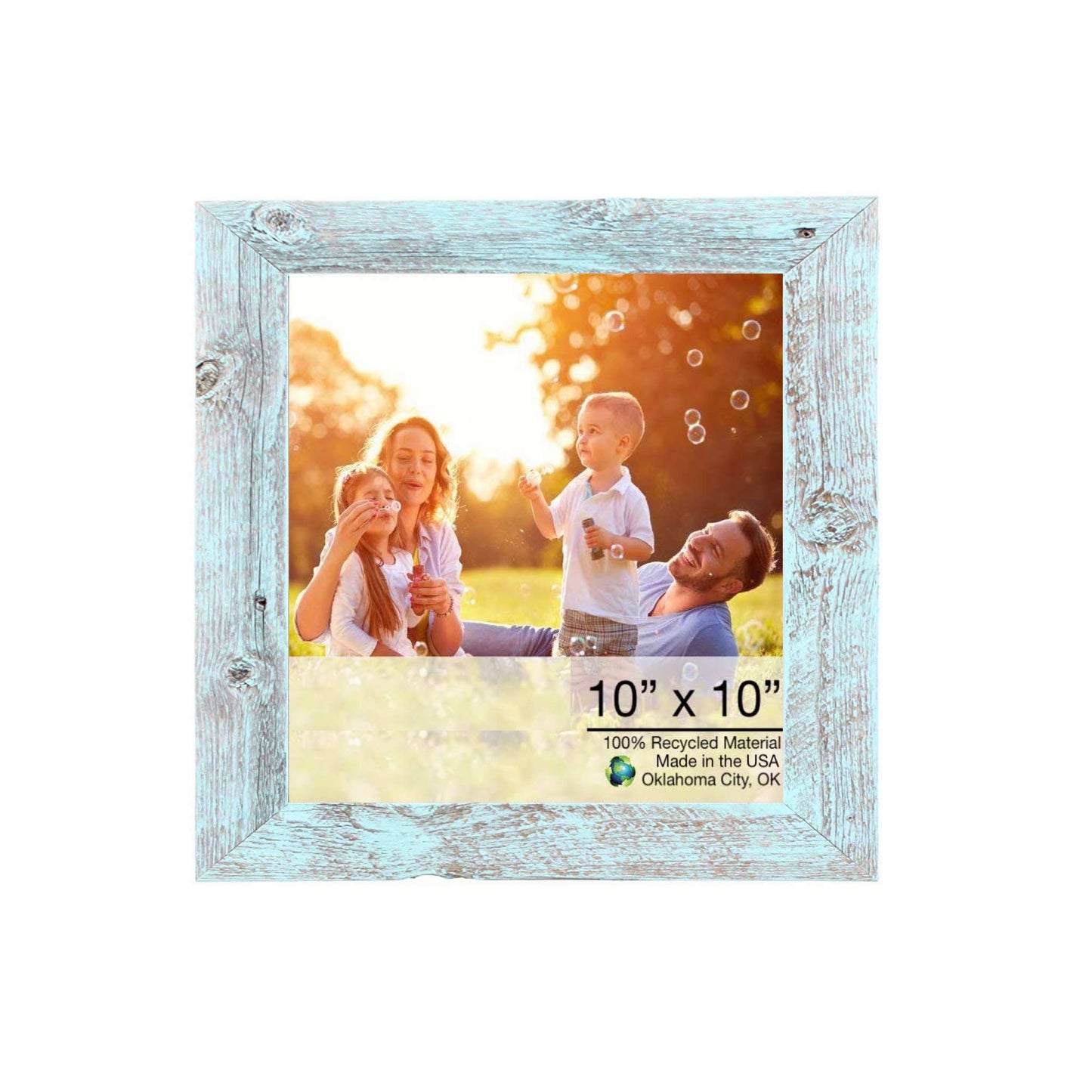 10x10 Rustic Blue Picture Frame