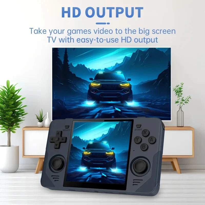 POWKIDDY RGB30 Retro Pocket 720*720 4 Inch Ips Screen Built-in WIFI RK3566 Open-Source Handheld Game Console Children's Gifts