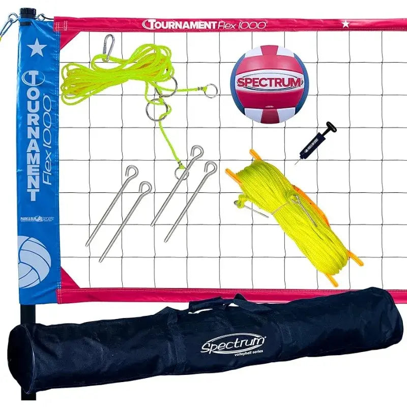 Sports Tournament Flex 1000: Portable Outdoor Volleyball Net System